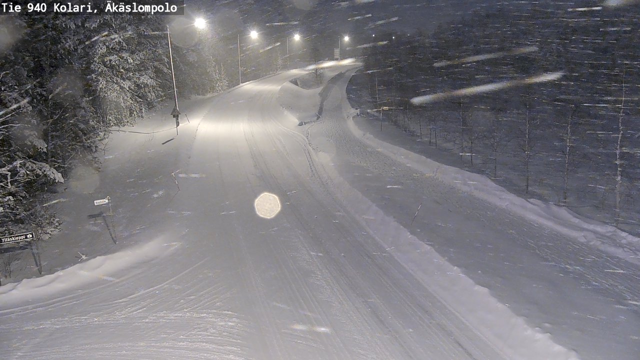 Weather Camera Image Road 940 Kolari, Äkäslompolo, Kolari, Lappi