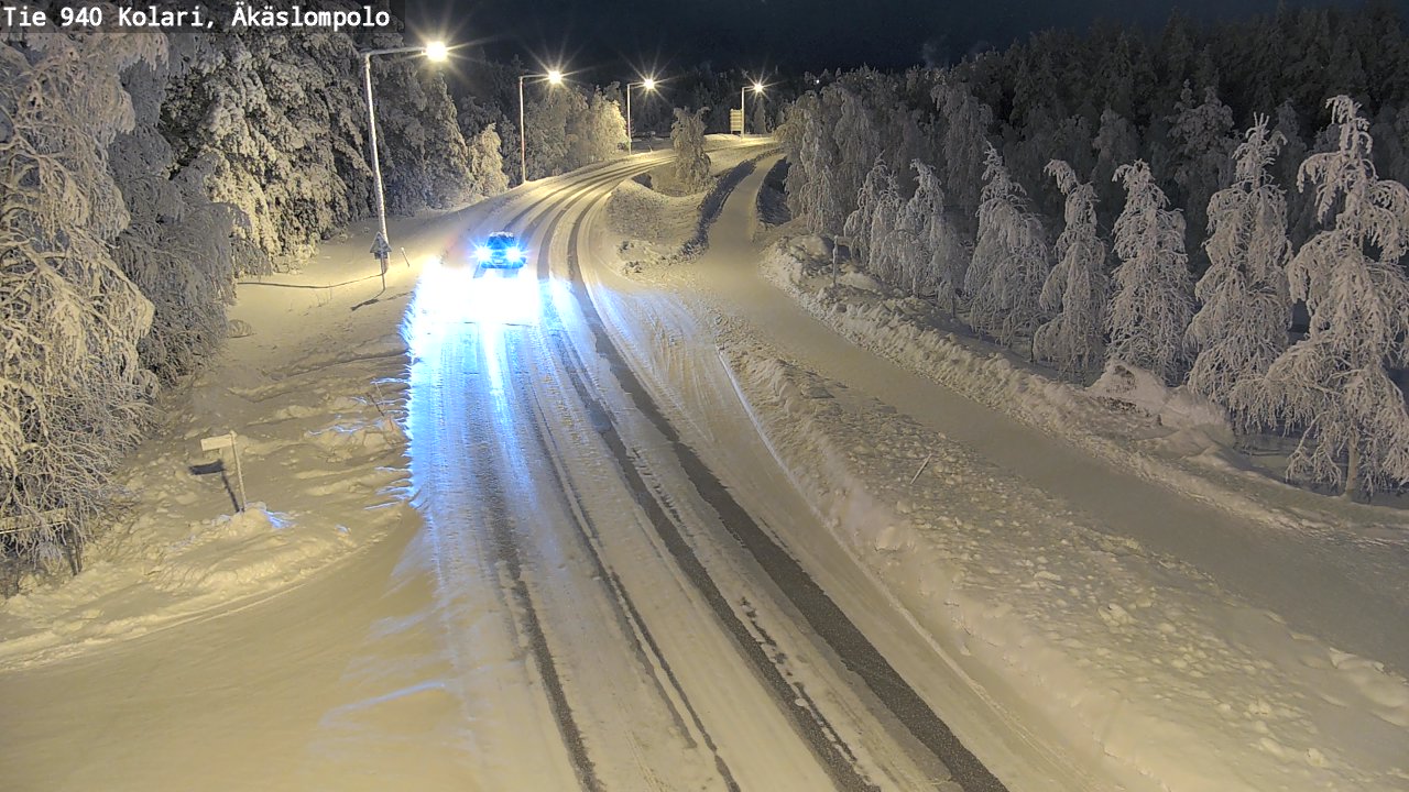 Weather Camera Image Road 940 Kolari, Äkäslompolo, Kolari, Lappi