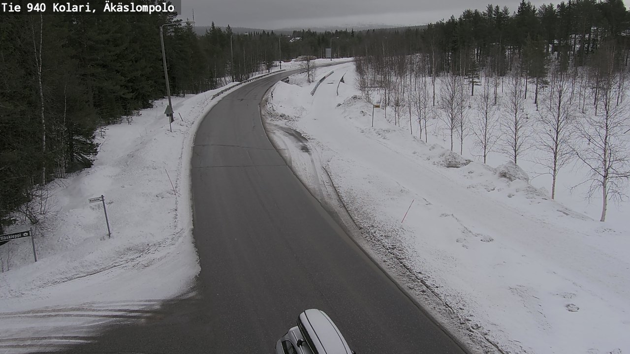 Weather Camera Image Road 940 Kolari, Äkäslompolo, Kolari, Lappi