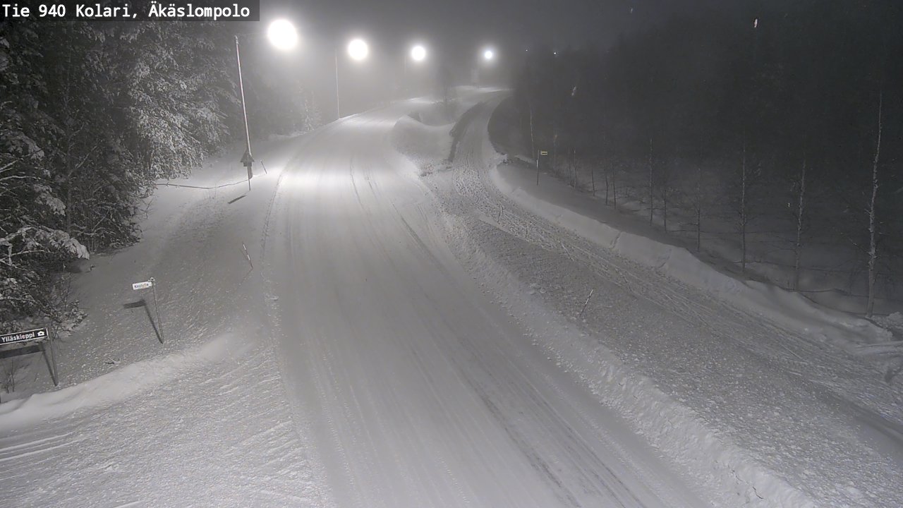 Weather Camera Image Road 940 Kolari, Äkäslompolo, Kolari, Lappi