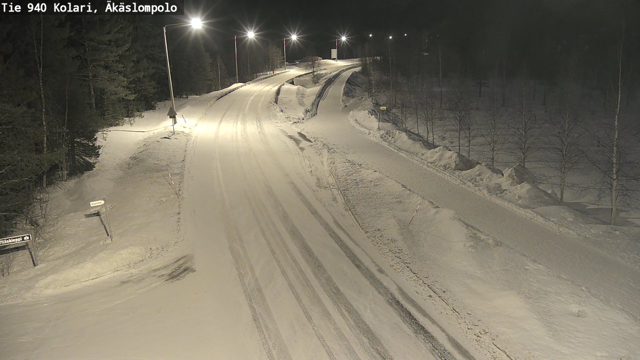 Kelikamerat Kuva Tie 940 Kolari, Äkäslompolo, Kolari, Lappi