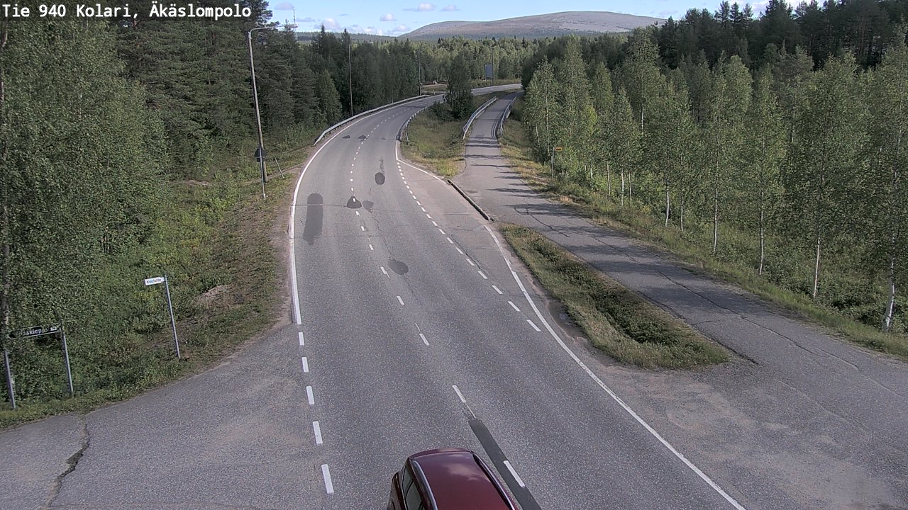 Weather Camera Image Road 940 Kolari, Äkäslompolo, Kolari, Lappi