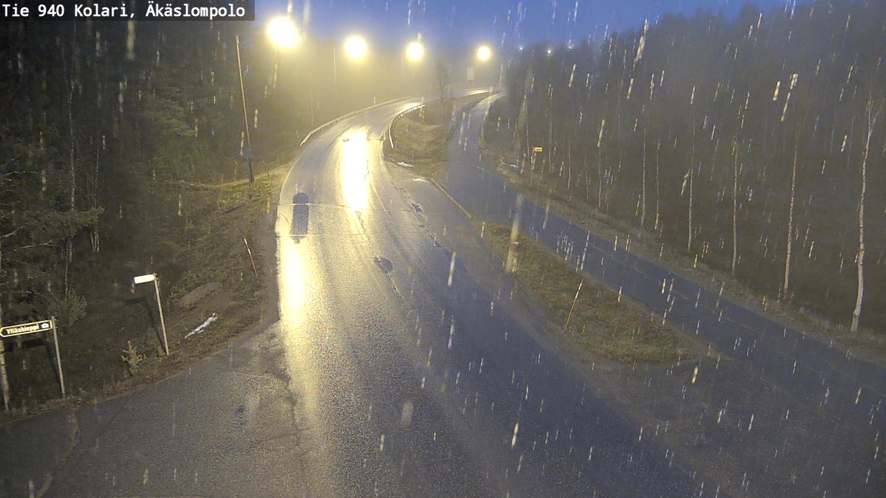 Kelikamerat Kuva Tie 940 Kolari, Äkäslompolo, Kolari, Lappi