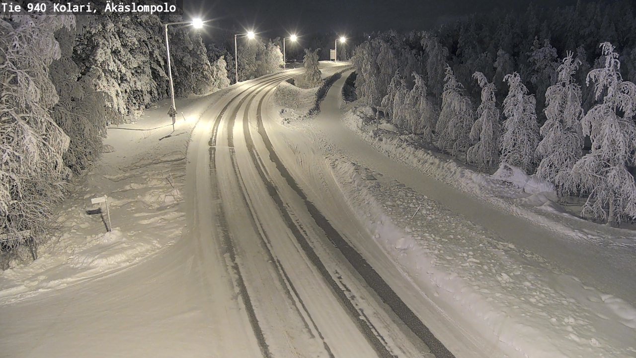 Kelikamerat Kuva Tie 940 Kolari, Äkäslompolo, Kolari, Lappi