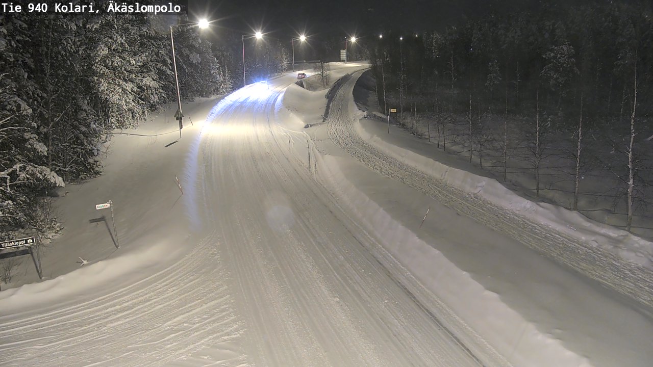 Weather Camera Image Road 940 Kolari, Äkäslompolo, Kolari, Lappi