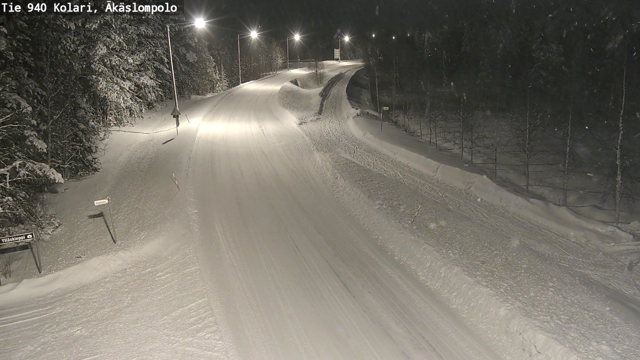 Weather Camera Image Road 940 Kolari, Äkäslompolo, Kolari, Lappi
