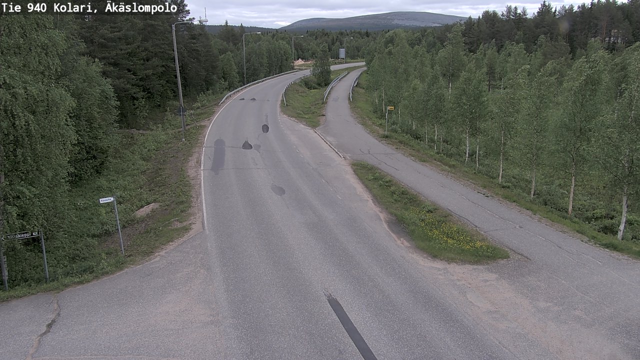 Weather Camera Image Väg 940 Kolari, Äkäslompolo, Kolari, Lappi