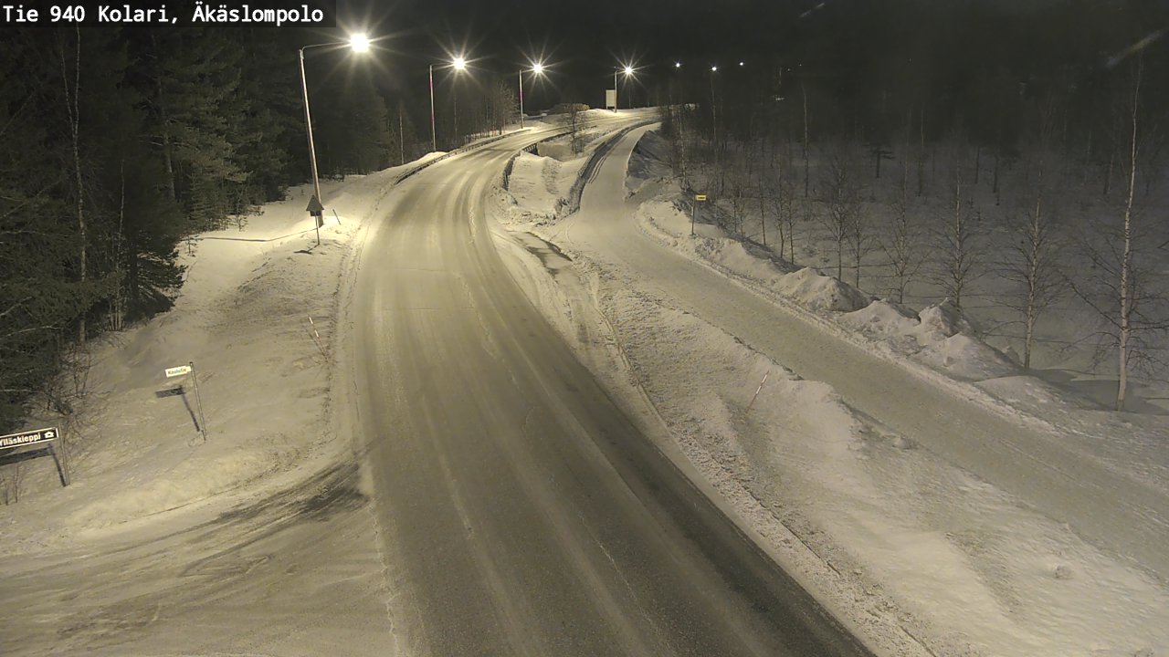Kelikamerat Kuva Tie 940 Kolari, Äkäslompolo, Kolari, Lappi