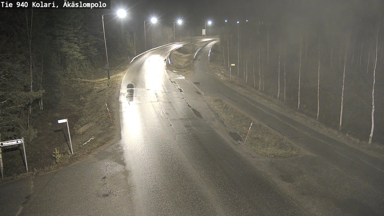 Kelikamerat Kuva Tie 940 Kolari, Äkäslompolo, Kolari, Lappi