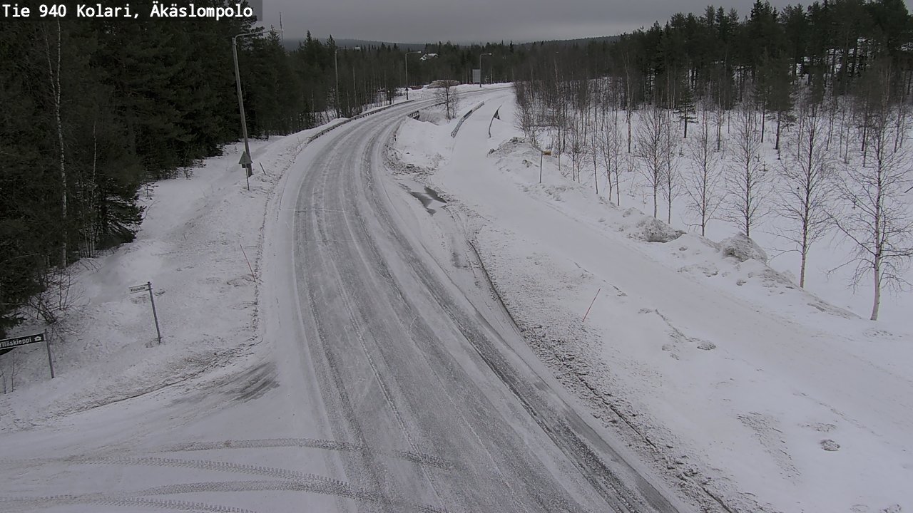 Kelikamerat Kuva Tie 940 Kolari, Äkäslompolo, Kolari, Lappi