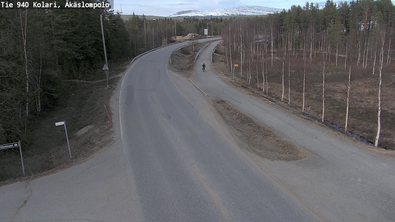 Weather Camera Image Väg 940 Kolari, Äkäslompolo, Kolari, Lappi