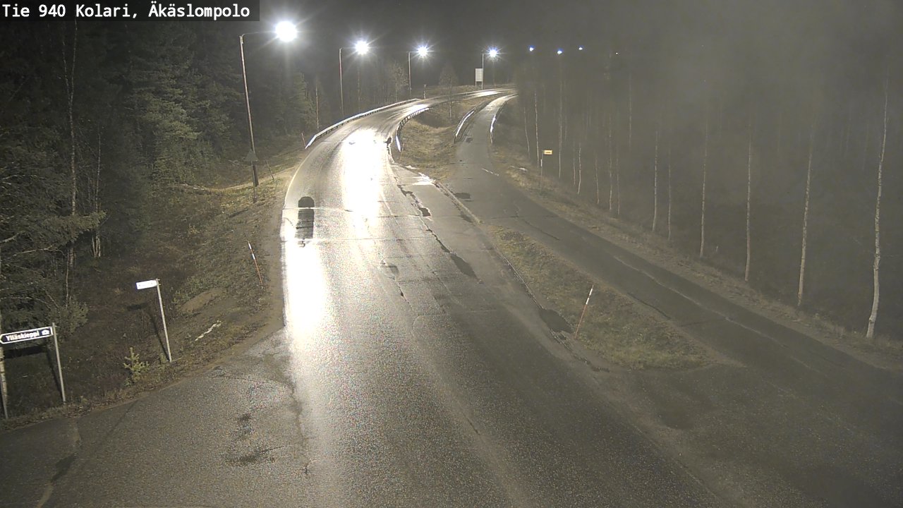 Kelikamerat Kuva Tie 940 Kolari, Äkäslompolo, Kolari, Lappi