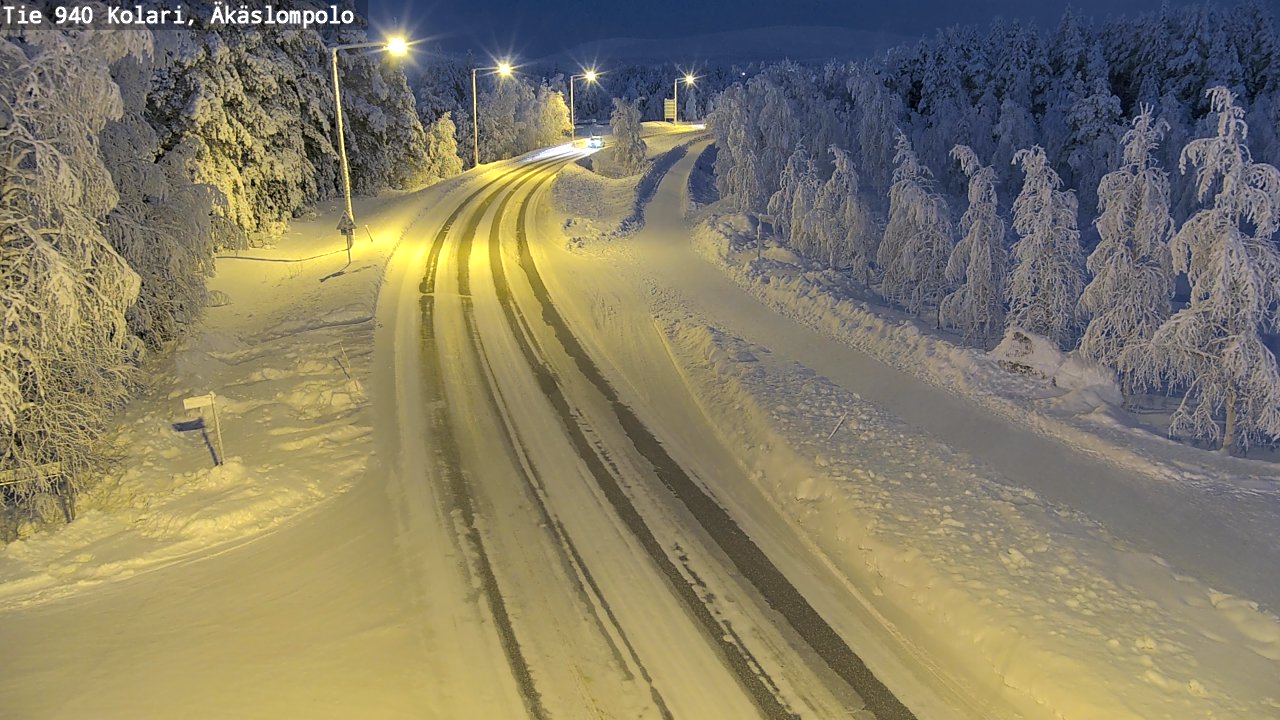 Weather Camera Image Road 940 Kolari, Äkäslompolo, Kolari, Lappi