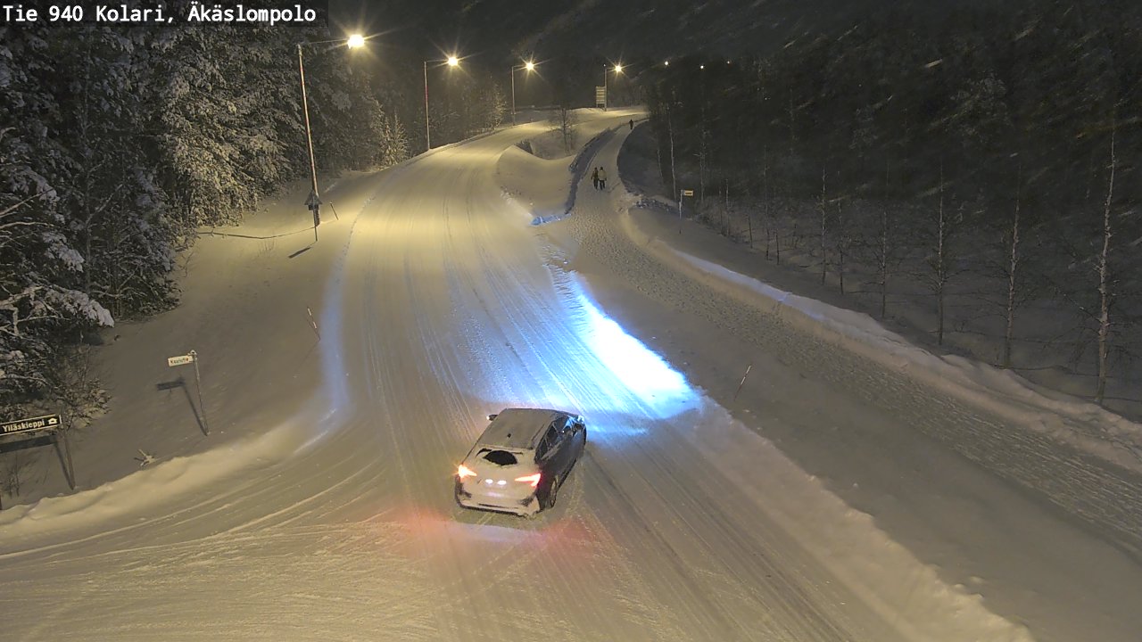 Weather Camera Image Road 940 Kolari, Äkäslompolo, Kolari, Lappi