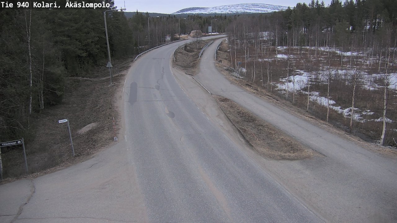 Weather Camera Image Väg 940 Kolari, Äkäslompolo, Kolari, Lappi