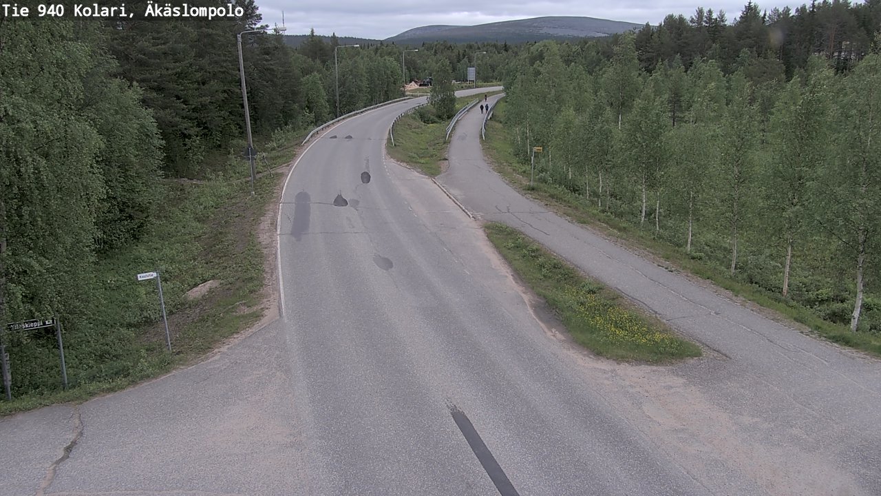 Weather Camera Image Väg 940 Kolari, Äkäslompolo, Kolari, Lappi