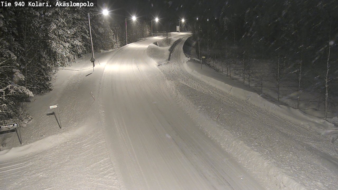Weather Camera Image Road 940 Kolari, Äkäslompolo, Kolari, Lappi