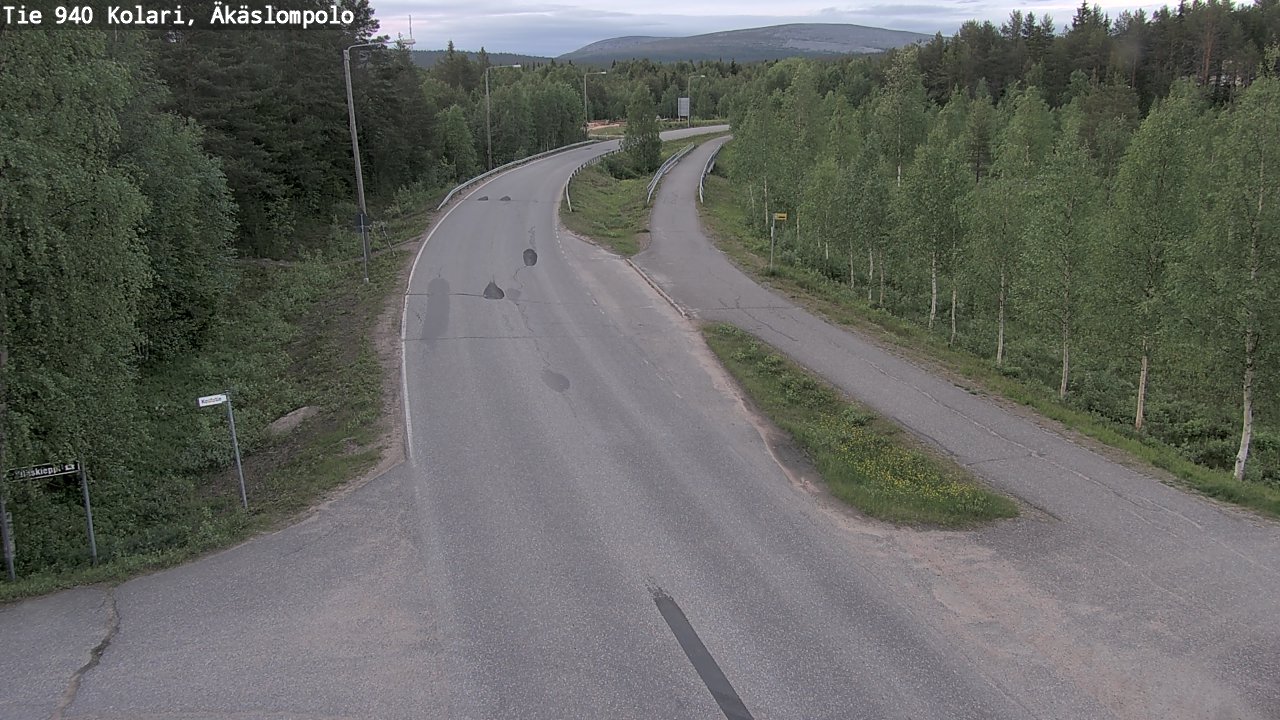 Kelikamerat Kuva Tie 940 Kolari, Äkäslompolo, Kolari, Lappi