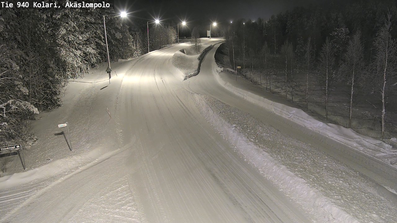 Weather Camera Image Road 940 Kolari, Äkäslompolo, Kolari, Lappi