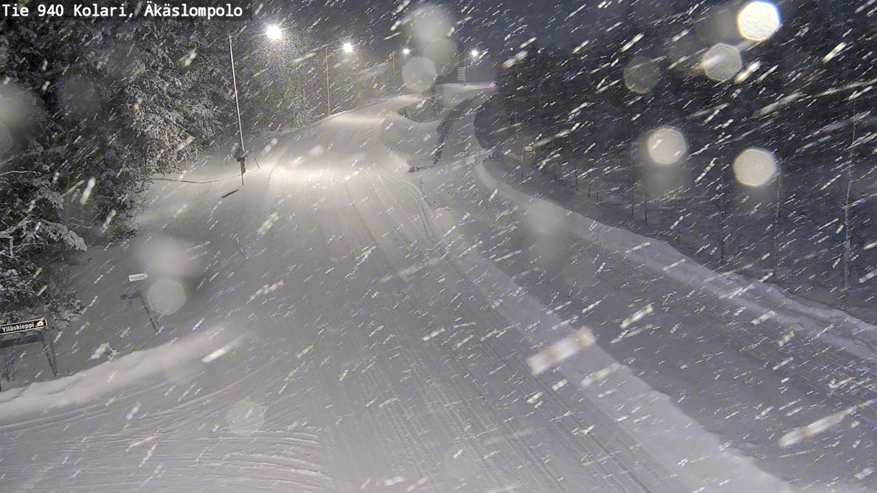 Weather Camera Image Road 940 Kolari, Äkäslompolo, Kolari, Lappi