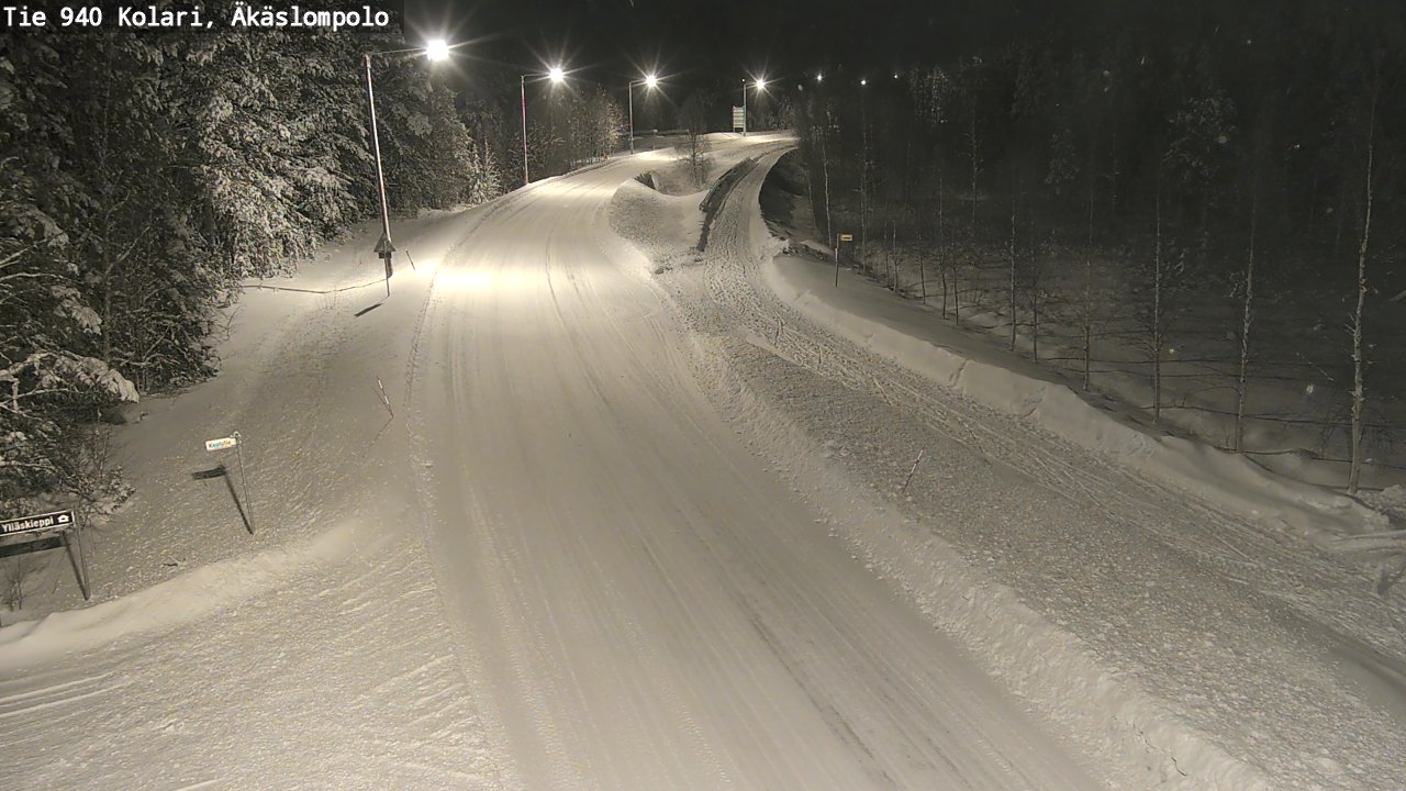 Weather Camera Image Road 940 Kolari, Äkäslompolo, Kolari, Lappi