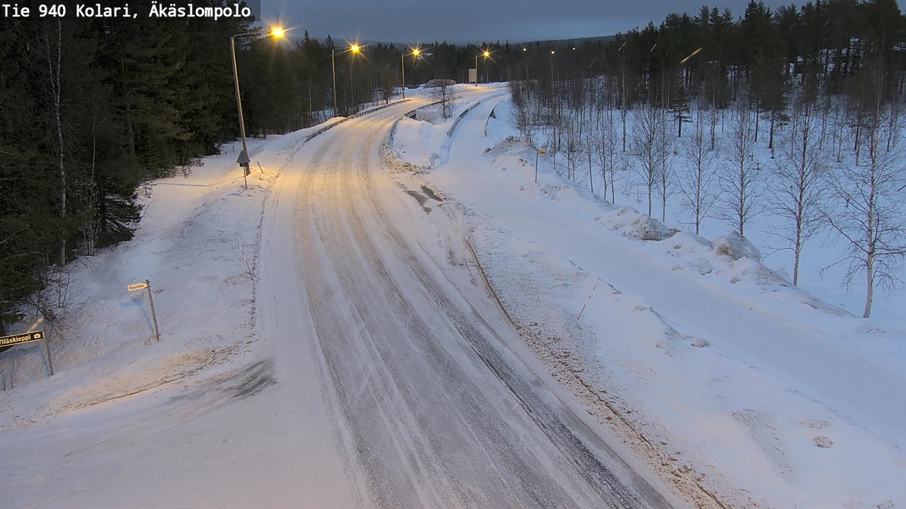 Kelikamerat Kuva Tie 940 Kolari, Äkäslompolo, Kolari, Lappi