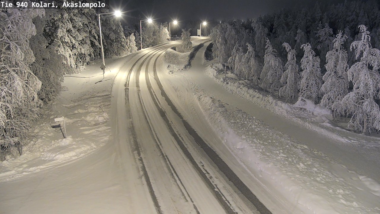 Kelikamerat Kuva Tie 940 Kolari, Äkäslompolo, Kolari, Lappi