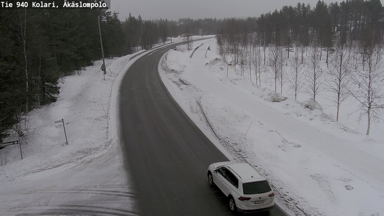 Weather Camera Image Road 940 Kolari, Äkäslompolo, Kolari, Lappi