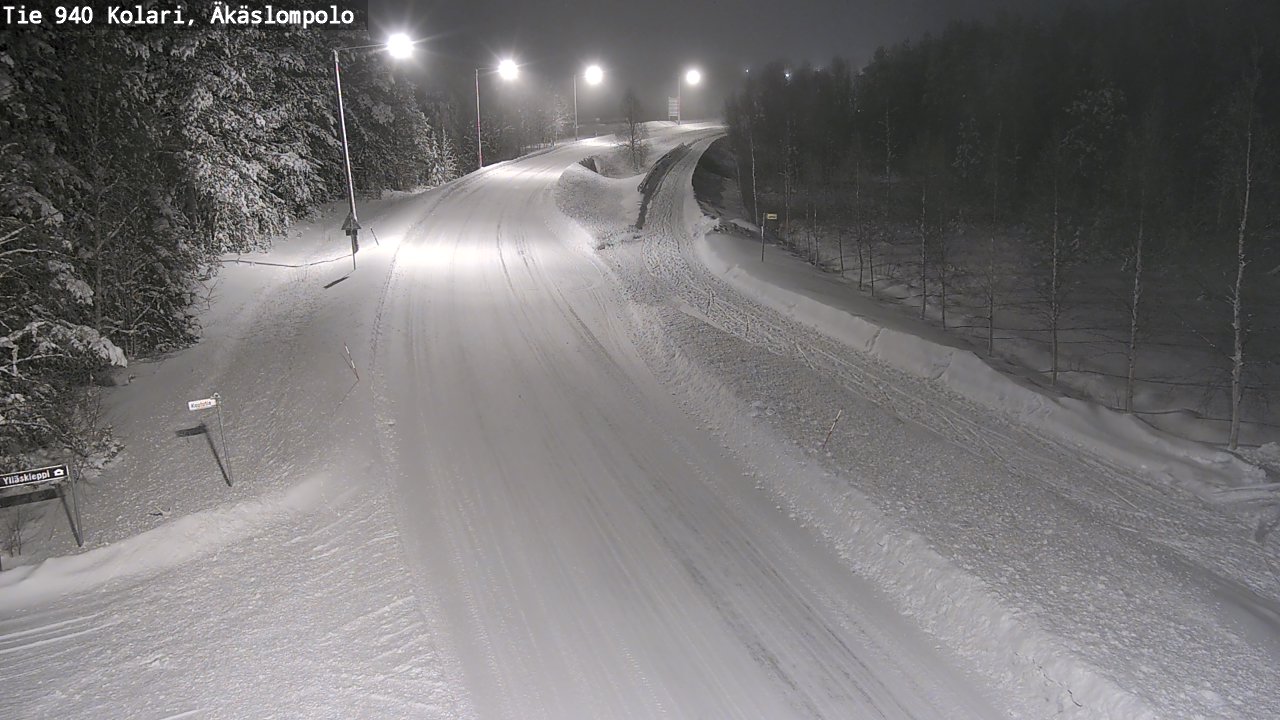 Weather Camera Image Road 940 Kolari, Äkäslompolo, Kolari, Lappi