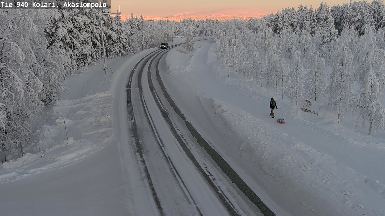 Weather Camera Image Road 940 Kolari, Äkäslompolo, Kolari, Lappi