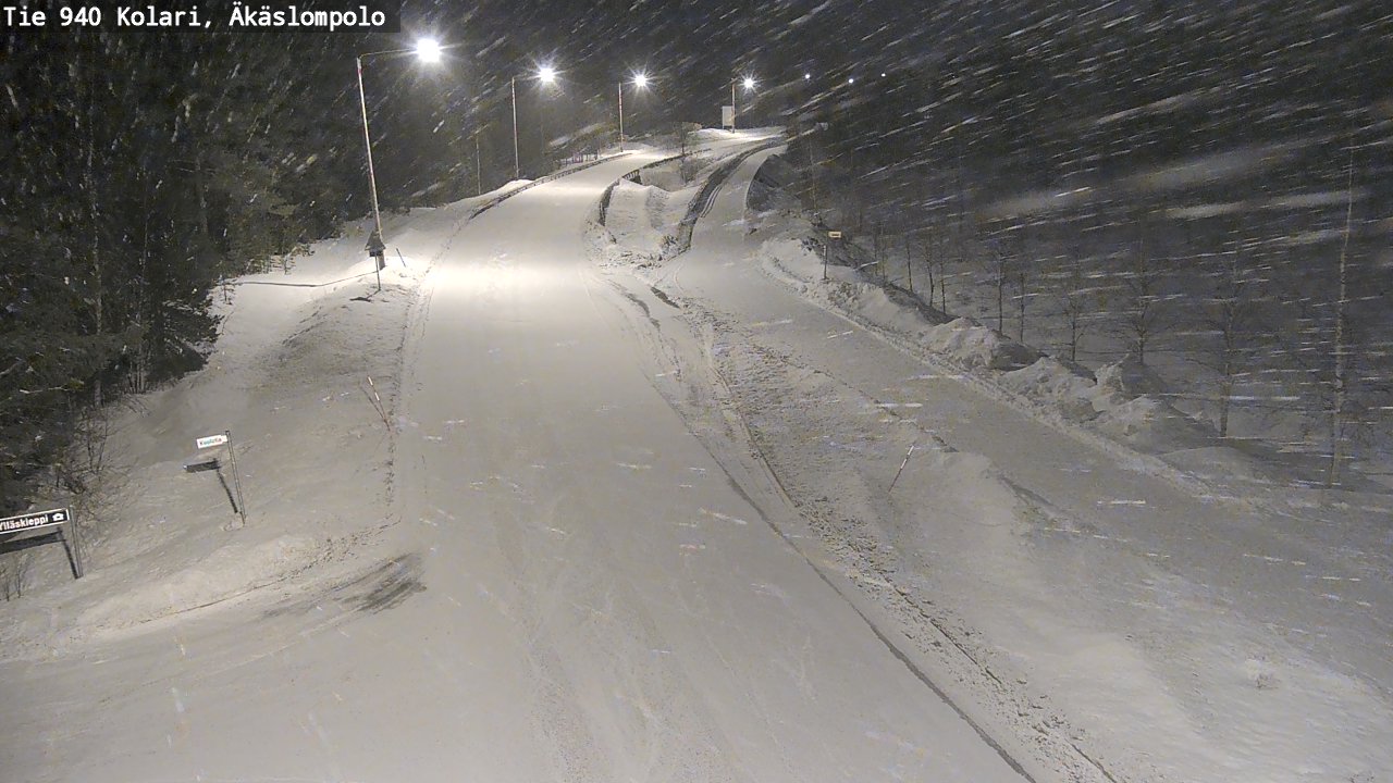 Kelikamerat Kuva Tie 940 Kolari, Äkäslompolo, Kolari, Lappi