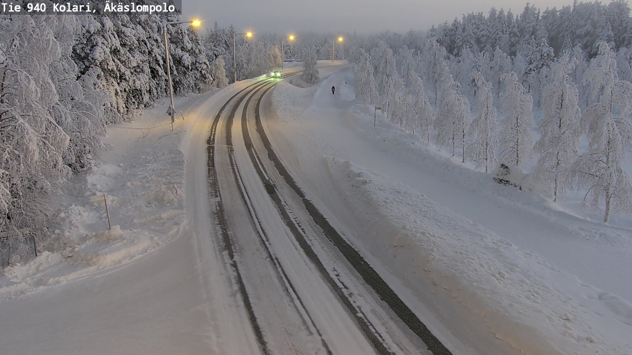 Kelikamerat Kuva Tie 940 Kolari, Äkäslompolo, Kolari, Lappi