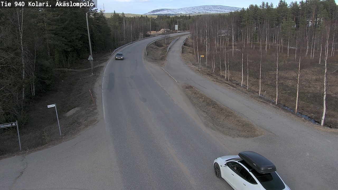 Weather Camera Image Väg 940 Kolari, Äkäslompolo, Kolari, Lappi