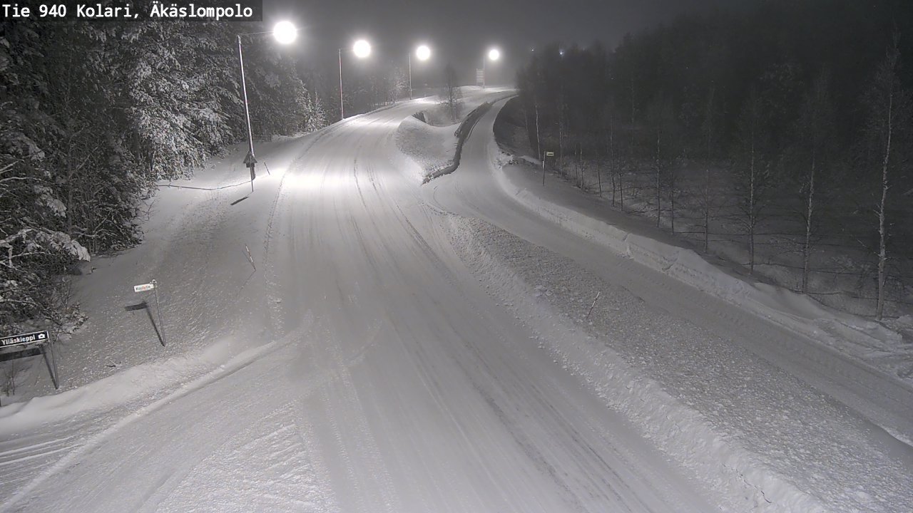 Weather Camera Image Road 940 Kolari, Äkäslompolo, Kolari, Lappi