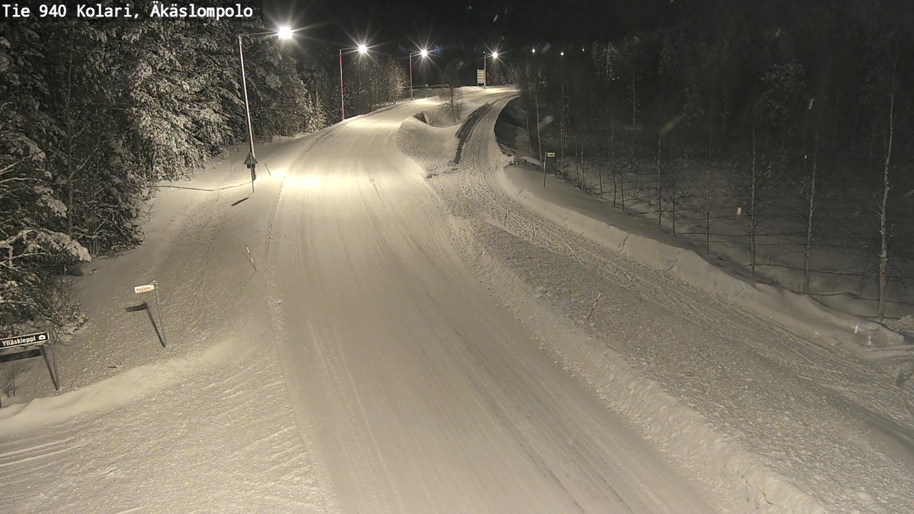 Weather Camera Image Road 940 Kolari, Äkäslompolo, Kolari, Lappi