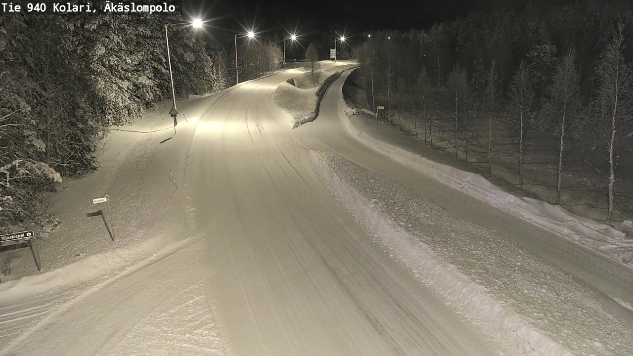 Weather Camera Image Road 940 Kolari, Äkäslompolo, Kolari, Lappi