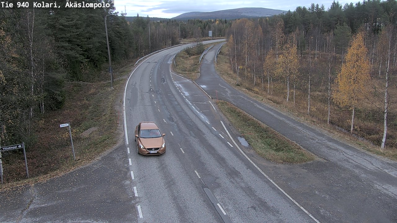 Weather Camera Image Väg 940 Kolari, Äkäslompolo, Kolari, Lappi