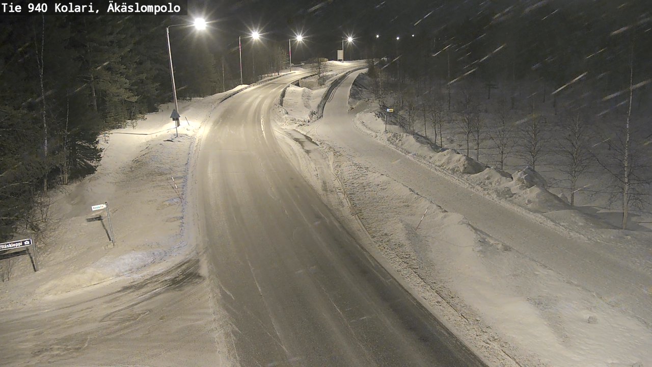 Kelikamerat Kuva Tie 940 Kolari, Äkäslompolo, Kolari, Lappi