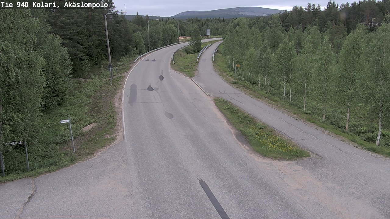 Weather Camera Image Road 940 Kolari, Äkäslompolo, Kolari, Lappi