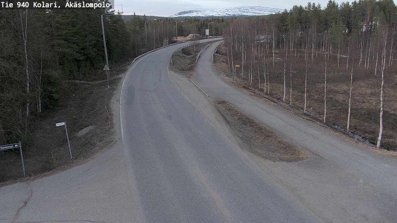 Weather Camera Image Road 940 Kolari, Äkäslompolo, Kolari, Lappi