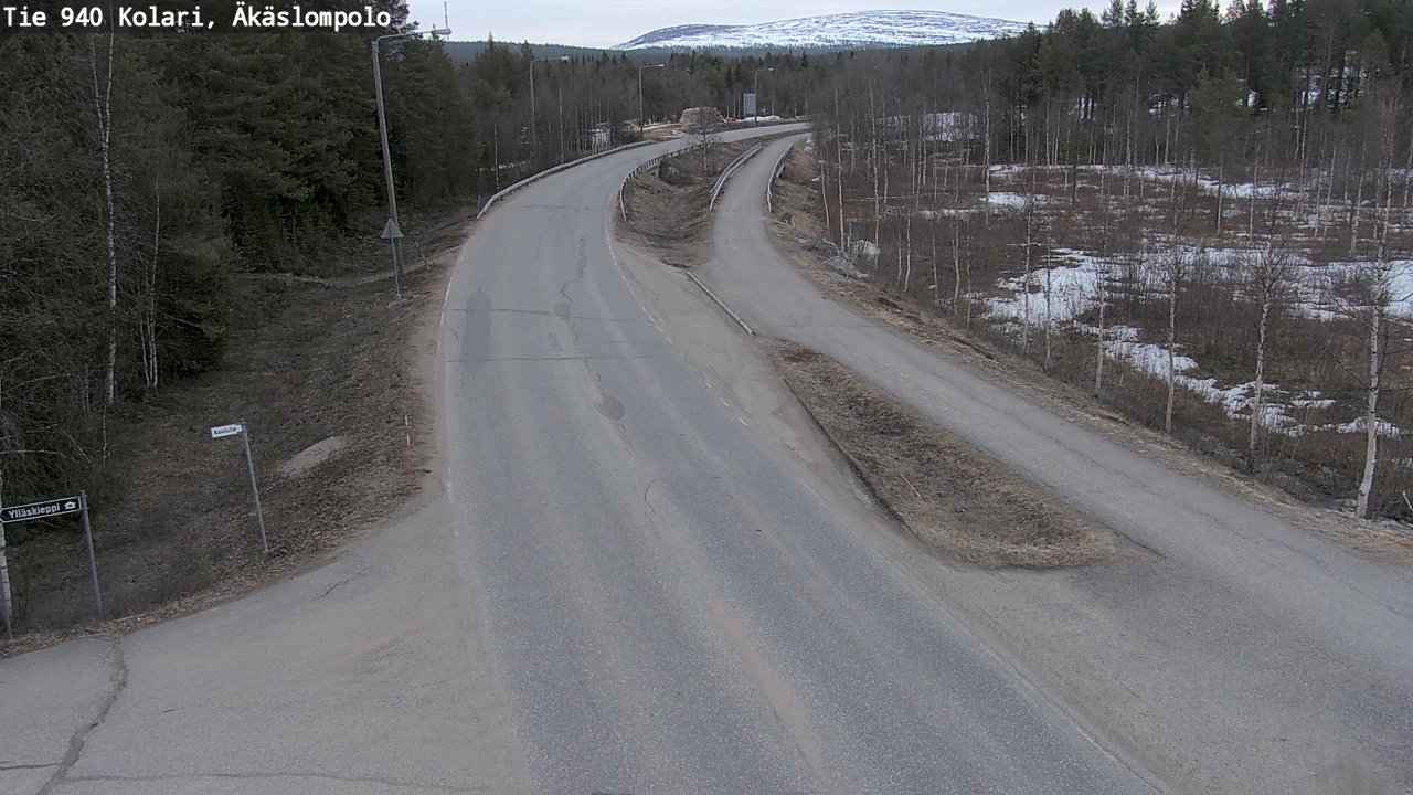 Weather Camera Image Road 940 Kolari, Äkäslompolo, Kolari, Lappi