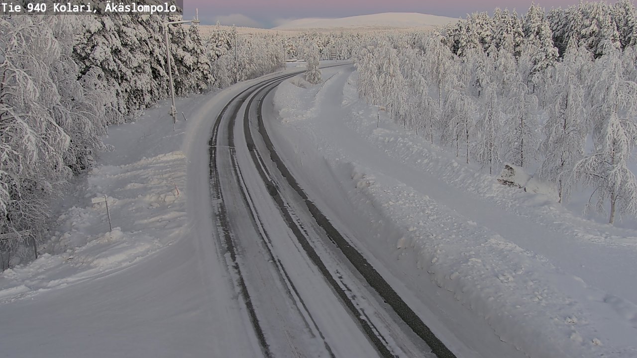 Kelikamerat Kuva Tie 940 Kolari, Äkäslompolo, Kolari, Lappi