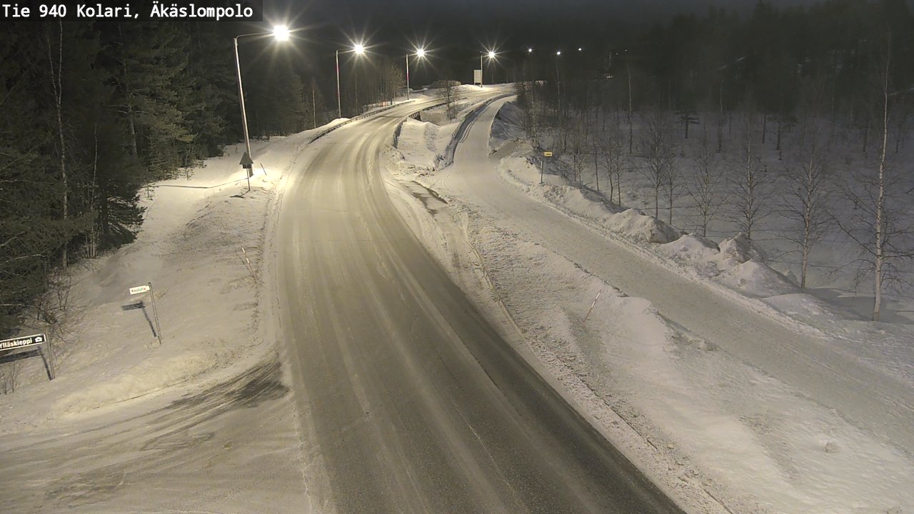 Kelikamerat Kuva Tie 940 Kolari, Äkäslompolo, Kolari, Lappi