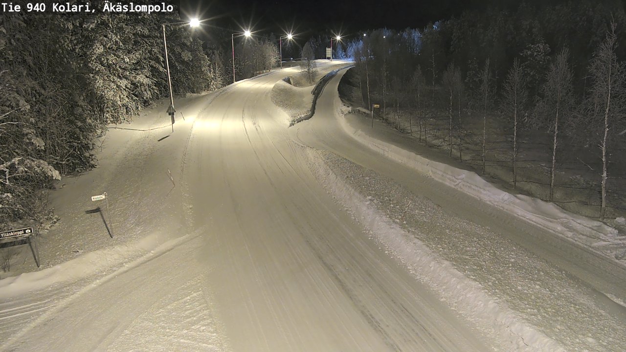 Weather Camera Image Road 940 Kolari, Äkäslompolo, Kolari, Lappi