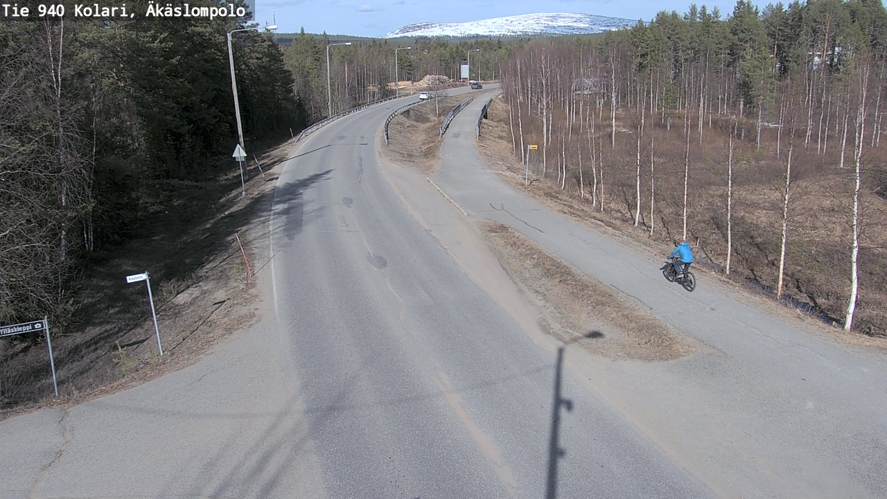 Weather Camera Image Väg 940 Kolari, Äkäslompolo, Kolari, Lappi