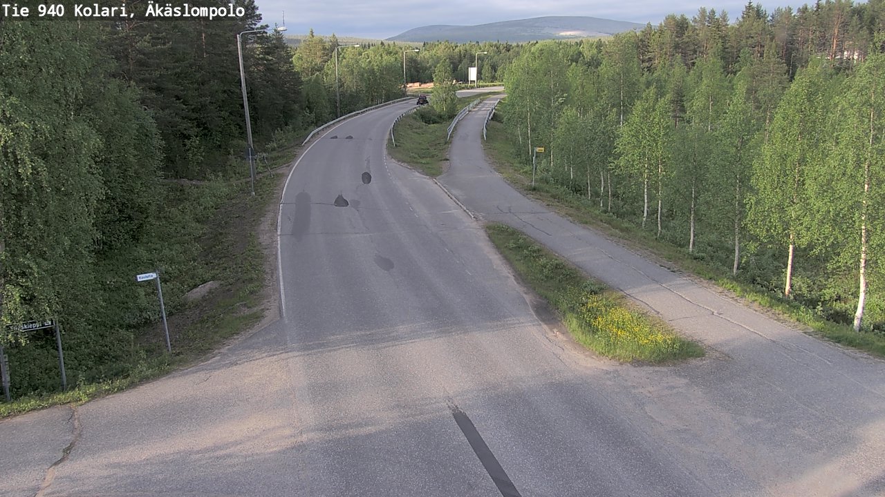 Kelikamerat Kuva Tie 940 Kolari, Äkäslompolo, Kolari, Lappi