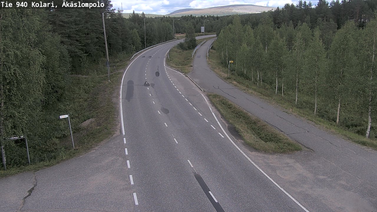 Weather Camera Image Road 940 Kolari, Äkäslompolo, Kolari, Lappi