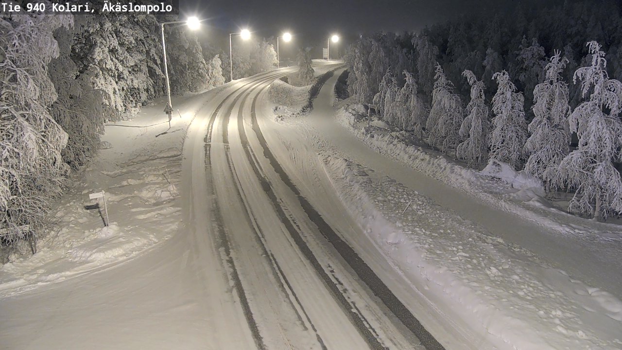 Kelikamerat Kuva Tie 940 Kolari, Äkäslompolo, Kolari, Lappi
