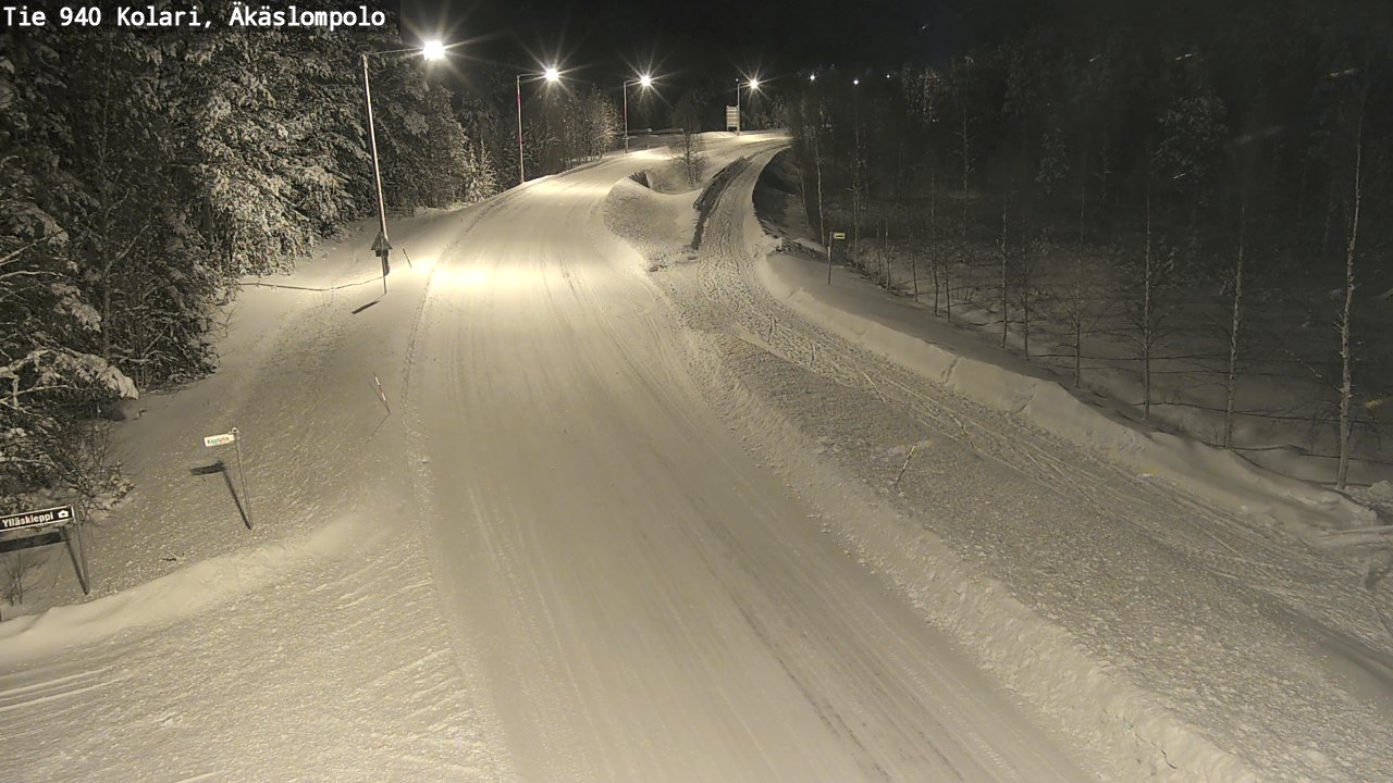 Weather Camera Image Road 940 Kolari, Äkäslompolo, Kolari, Lappi