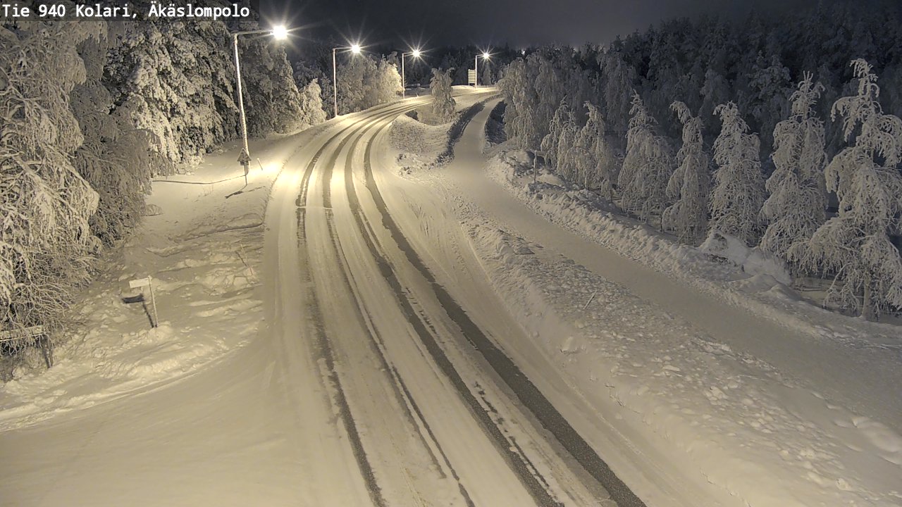 Kelikamerat Kuva Tie 940 Kolari, Äkäslompolo, Kolari, Lappi